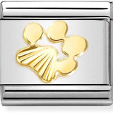 Nomination Classic Gold Pawprint Charm