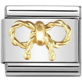 Nomination Classic Gold Twisted Bow Charm SALE