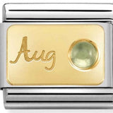Nomination Classic Gold August Birthstone Peridot Charm