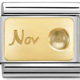 Nomination Classic Gold November Birthstone Citrine Charm