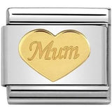 Nomination Classic Gold Mum Heart Charm