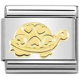 Nomination Classic Gold Tortoise Turtle with Hearts Charm