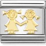 Nomination Classic Gold Sisters Charm