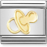Nomination Classic Gold Dummy Pacifier Charm