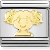 Nomination Classic Gold Girl Charm