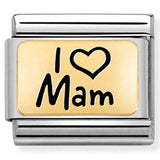 Nomination Classic Gold I Love Mam Charm