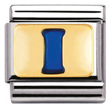 Nomination Classic Gold Enamel Blue Initial Charm SALE