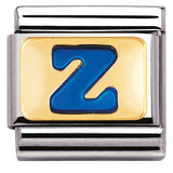 Nomination Classic Gold Enamel Blue Initial Charm SALE