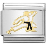 Nomination Classic Gold Enamel Karate Charm