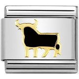 Nomination Classic Gold Enamel Spanish Bull Charm