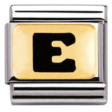 Nomination Classic Gold Enamel Black Initial Charm SALE