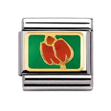 Nomination Classic Gold Enamel Tulip Flower Charm SALE