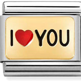 Nomination Classic Gold Enamel I Love You Charm SALE