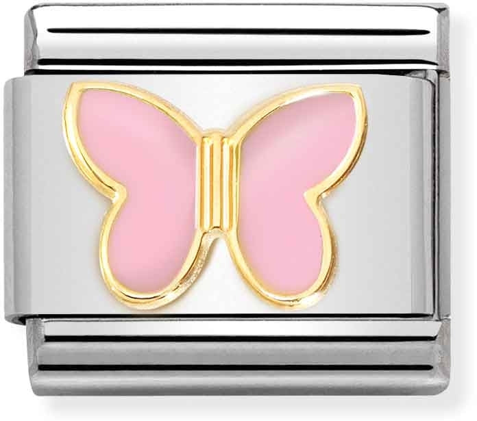 Nomination Classic Gold Enamel Baby Pink Butterfly Charm – WJ Shaw