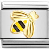 Nomination Classic Gold Enamel Bumble Bee Charm