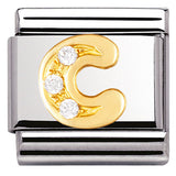 Nomination Classic Gold CZ Initial Charm