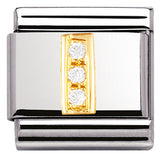 Nomination Classic Gold CZ Initial Charm