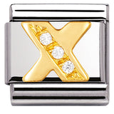 Nomination Classic Gold CZ Initial Charm