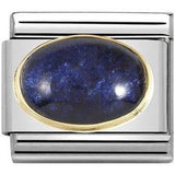 Nomination Classic Gold Precious Stone Oval Blue Rock Crystal Charm SALE