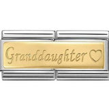Nomination Classic Gold Granddaughter Double Charm