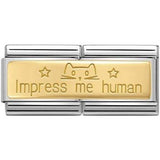 Nomination Classic Gold Impress Me Human Double Charm