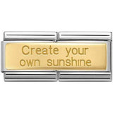 Nomination Classic Gold Create Your Own Sunshine Double Charm