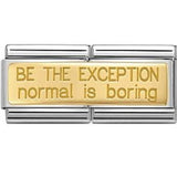 Nomination Classic Gold Be The Exception Double Charm SALE