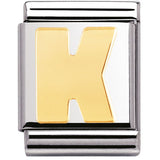 Nomination Big Size Gold Initial Charm SALE