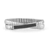 Nomination Extension Glitter Double Bracelet, Stainless Steel Black SALE