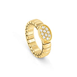 Nomination Extension Life Edition Oval Ring, Stainless Steel Gold PVD