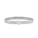 Nomination Extension Life Edition Oval Bracelet, Stainless Steel CZ