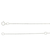 9ct White Gold Aquamarine Diamond Round Halo Pendant