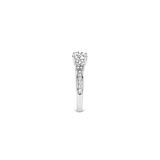 Ti Sento Sterling Silver Classic Triple Zirconia Ring 7mm