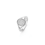 Ti Sento Oval CZ Signet Ring SALE