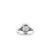Ti Sento Oval CZ Signet Ring SALE