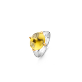 Ti Sento Large Yellow CZ Cabochon Cocktail Ring SALE