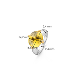 Ti Sento Large Yellow CZ Cabochon Cocktail Ring SALE