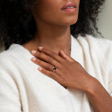 Ti Sento Black Onyx Cabochon Band Ring SALE