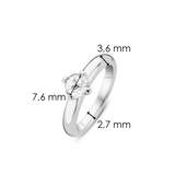 Ti Sento Compass Claw Solitaire CZ Ring SALE