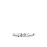 Ti Sento Petite Three Stone CZ Band Ring SALE