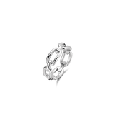 Ti Sento Oval Chain Link Ring