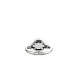 Ti Sento Black Onyx Round Bubble Signet Ring SALE