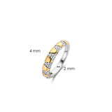Ti Sento Sparkle Sunlight CZ Band Ring SALE