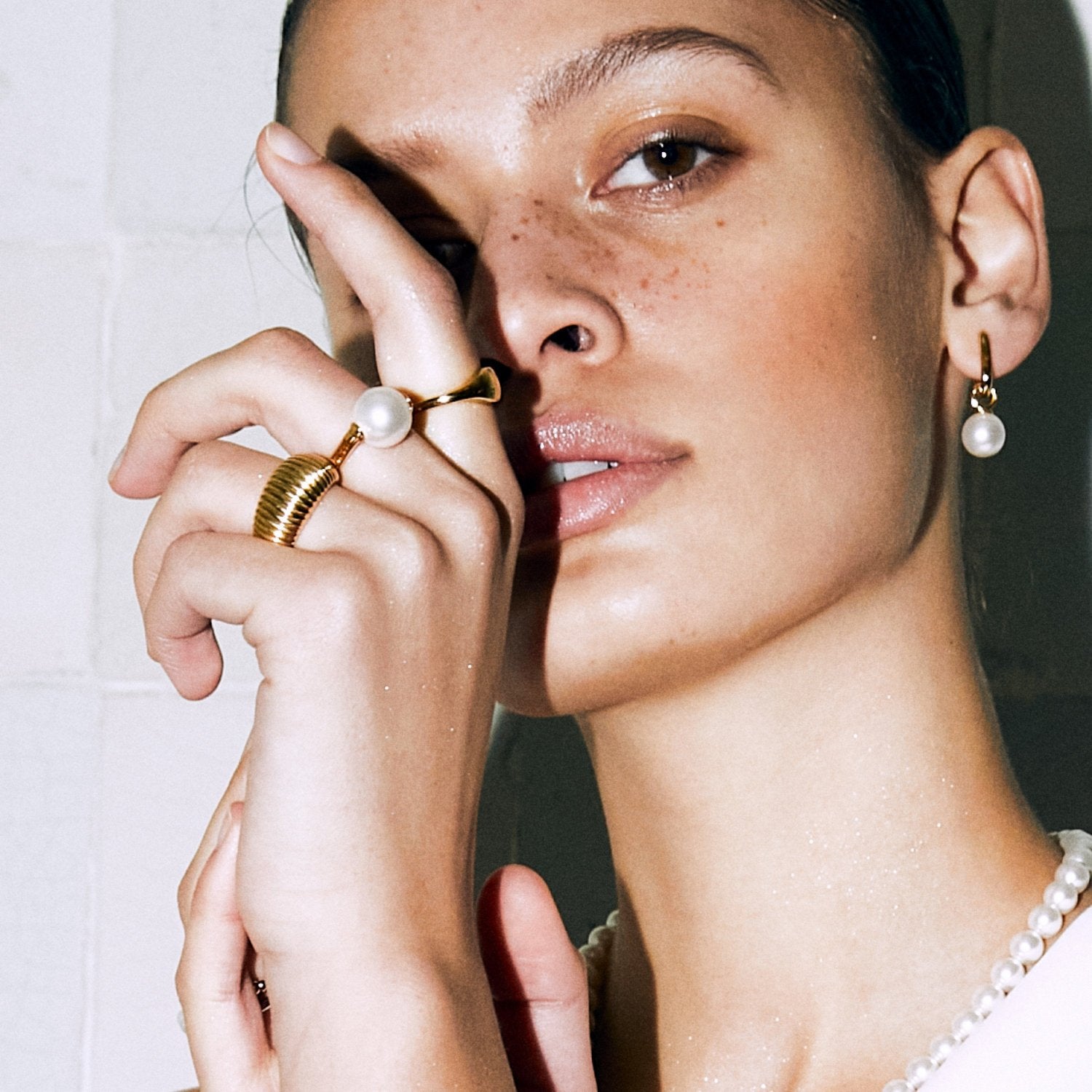 Sentio Rings Ti Sento Sterling Silver Suspended Pearl Ring SALE – WJ Shaw Jewellers