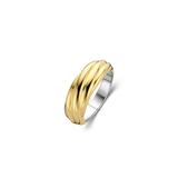 Ti Sento Twisted Gold Plated Band Ring SALE