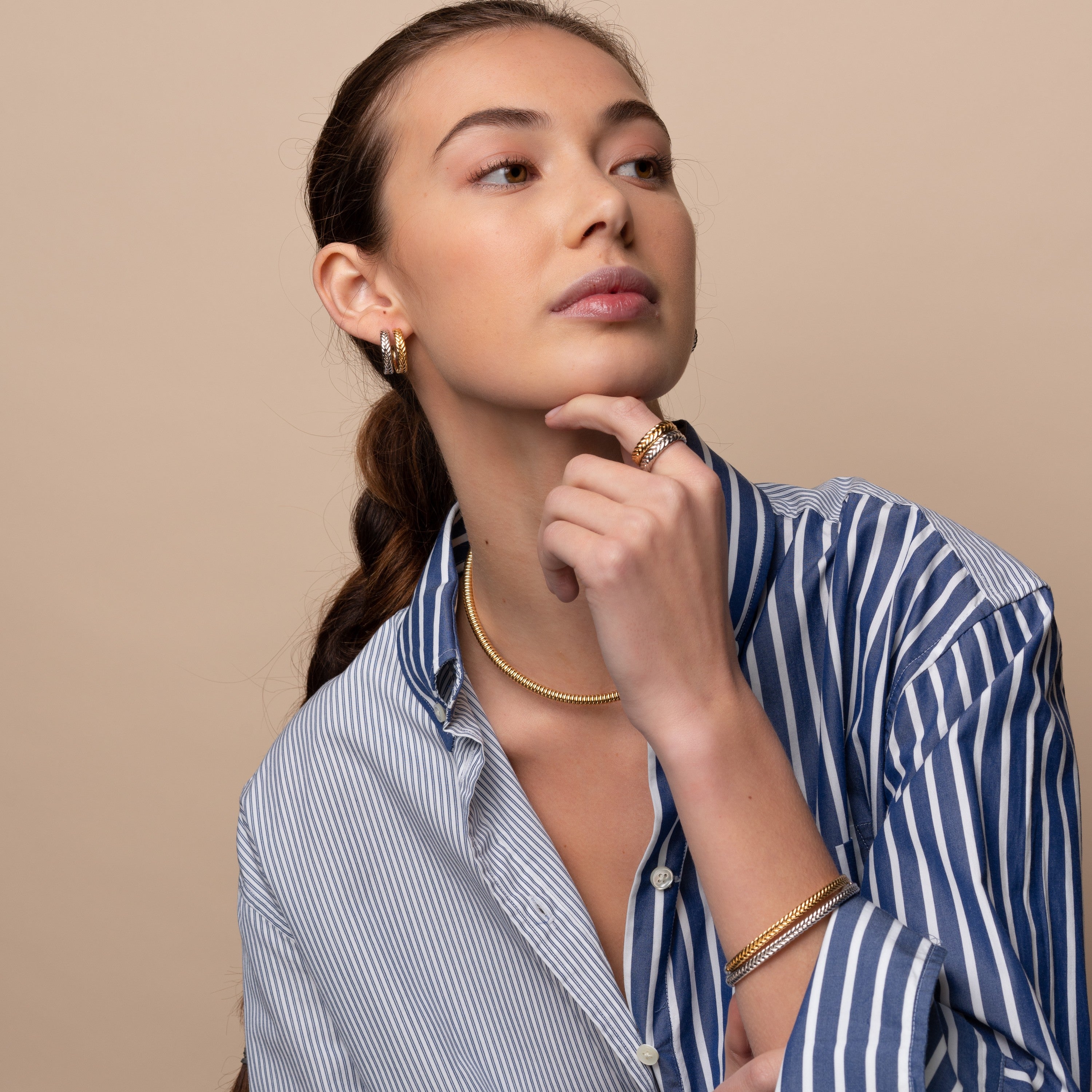 Sentido Jewelry Rings Ti Sento Sterling Silver Braided Band Ring SALE – WJ Shaw Jewellers