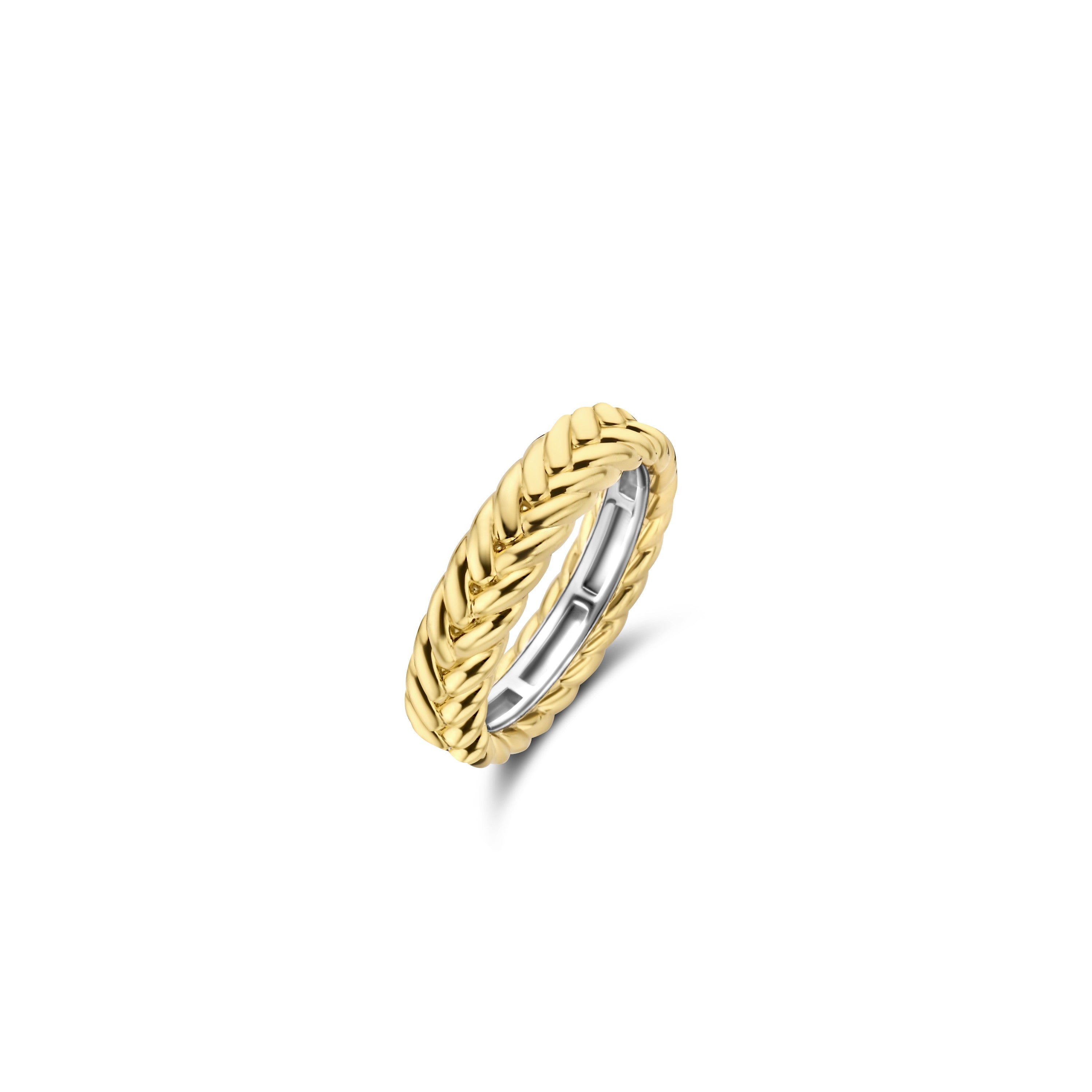 Ti Sento Braided Gold Plated Band Ring SALE