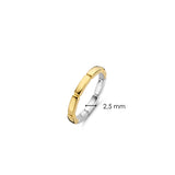 Ti Sento Deco Gold Plated Band Ring SALE