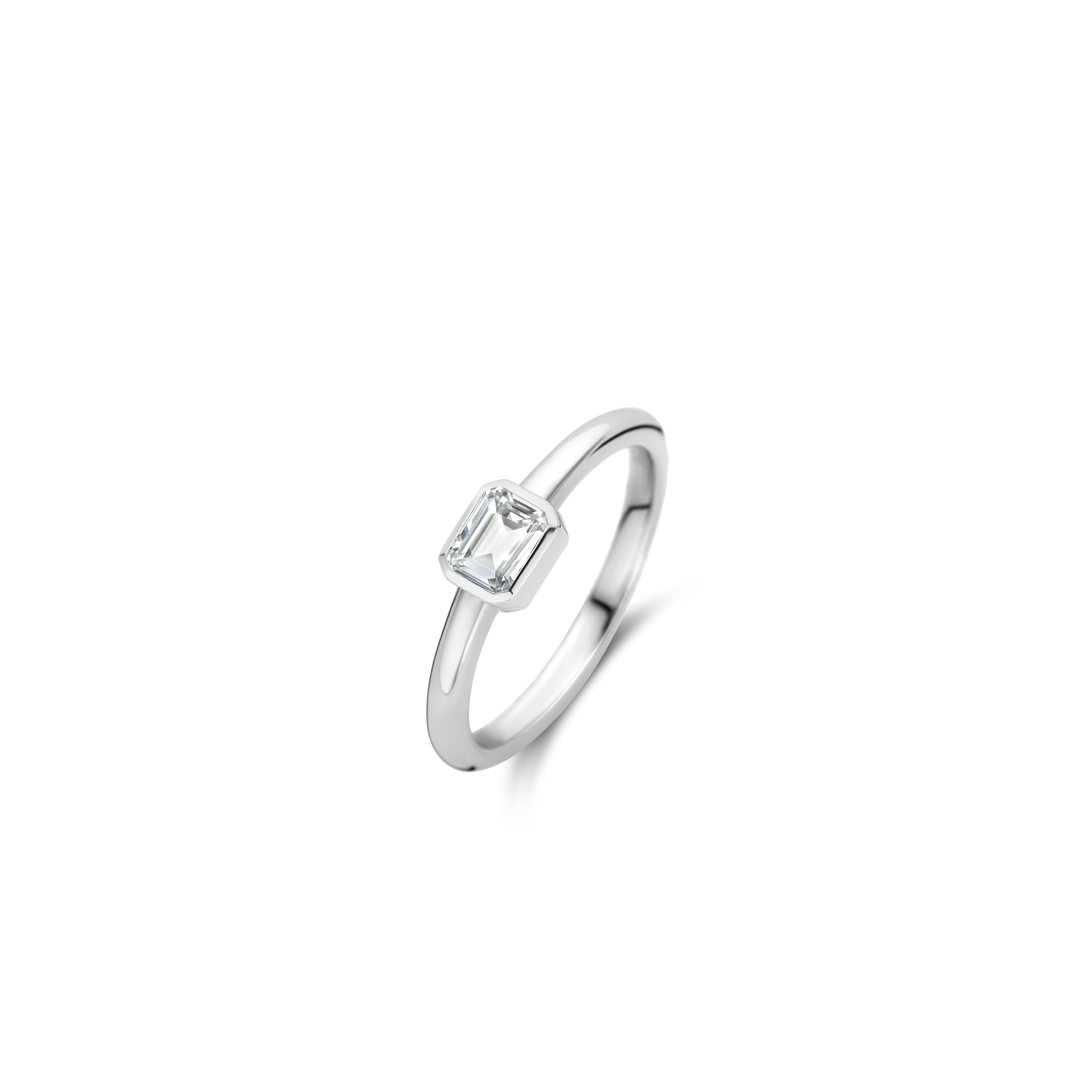 Ti Sento Emerald Cut CZ Ring SALE