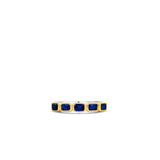 Ti Sento Emerald Cut Blue CZ Multi Stone Ring SALE